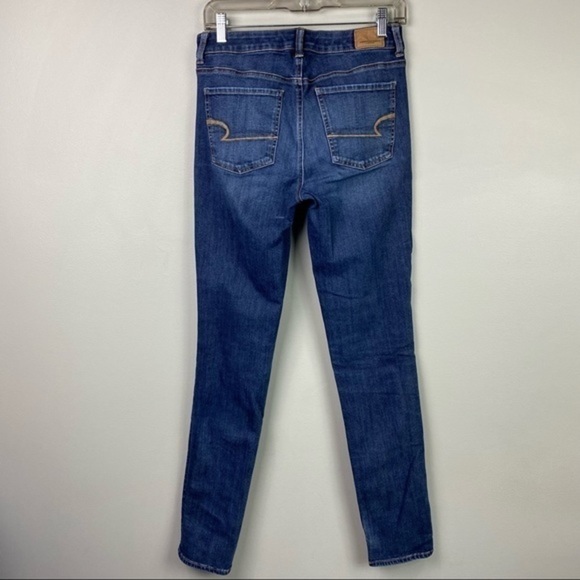American Eagle Hi-Rise Straight Leg Jeans 6 Long - Picture 4 of 6
